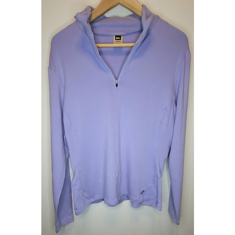 REI 1/4 Zip Long Sleeve Shirt Pullover Base Layer Top - Women's XL